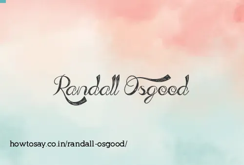 Randall Osgood