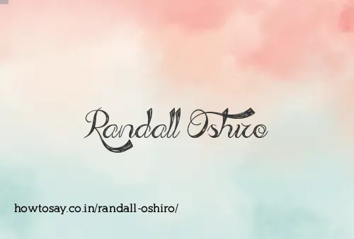 Randall Oshiro