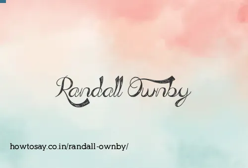 Randall Ownby