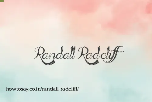 Randall Radcliff