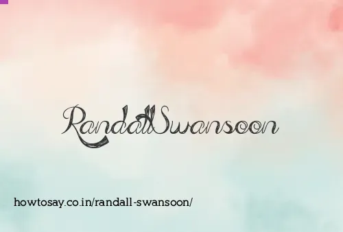 Randall Swansoon