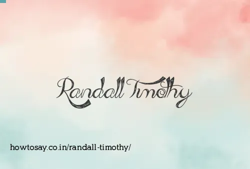 Randall Timothy