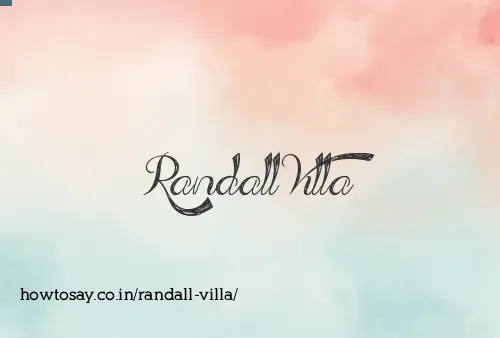 Randall Villa