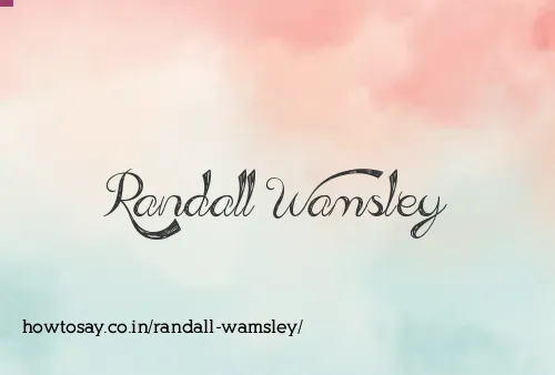 Randall Wamsley