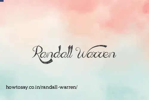 Randall Warren