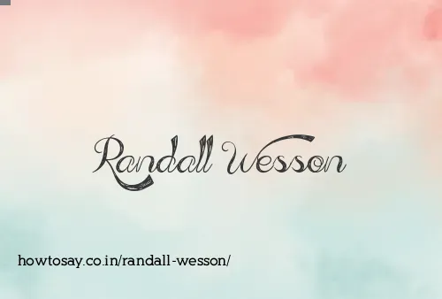 Randall Wesson