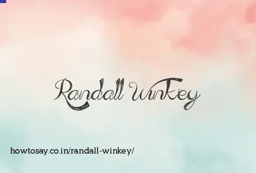 Randall Winkey