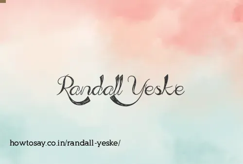Randall Yeske