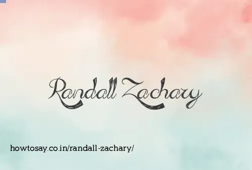 Randall Zachary