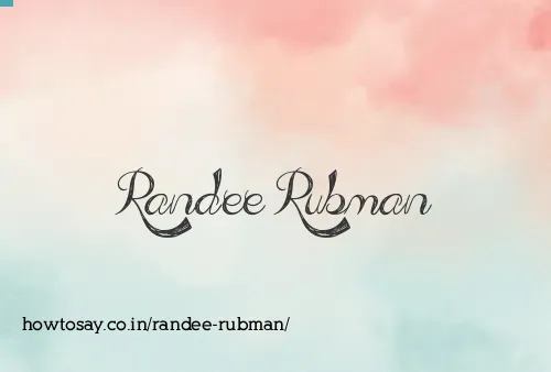 Randee Rubman