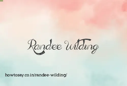 Randee Wilding