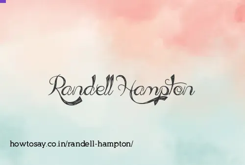 Randell Hampton