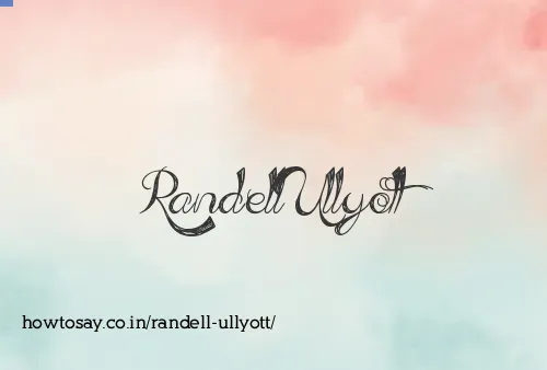 Randell Ullyott