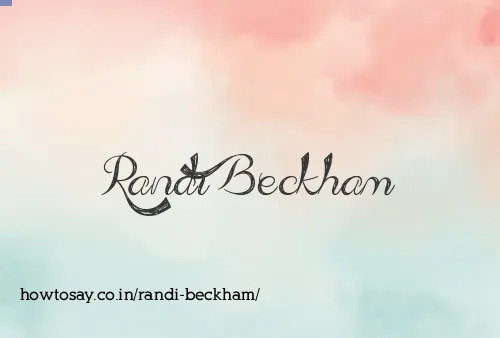 Randi Beckham