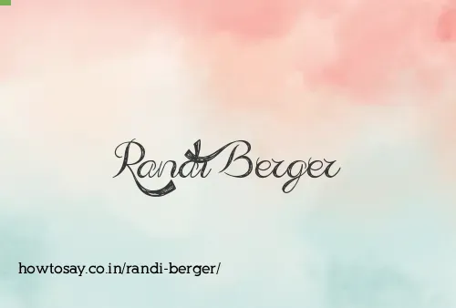 Randi Berger