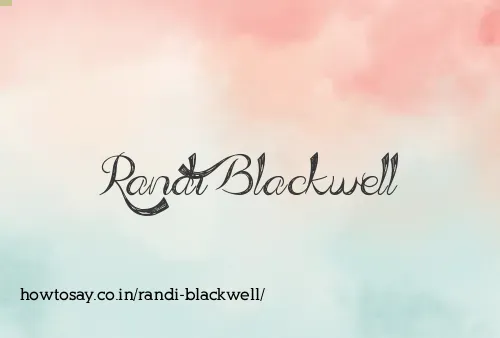 Randi Blackwell