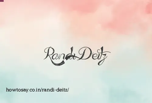 Randi Deitz