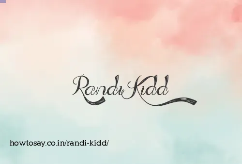 Randi Kidd