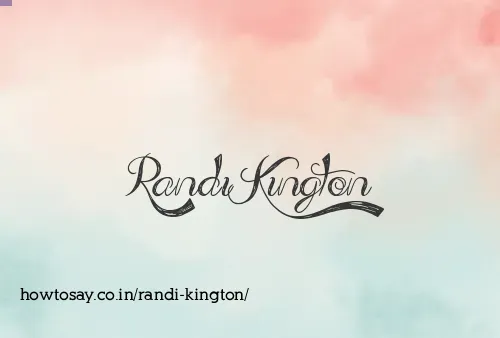 Randi Kington