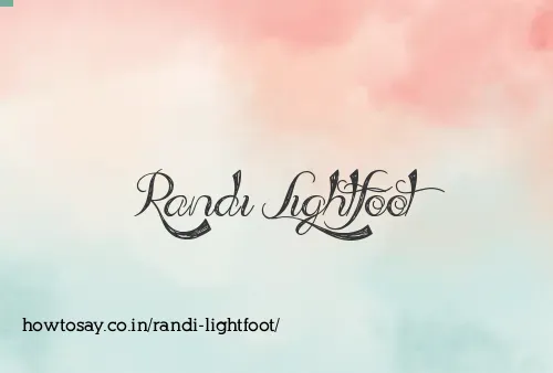 Randi Lightfoot