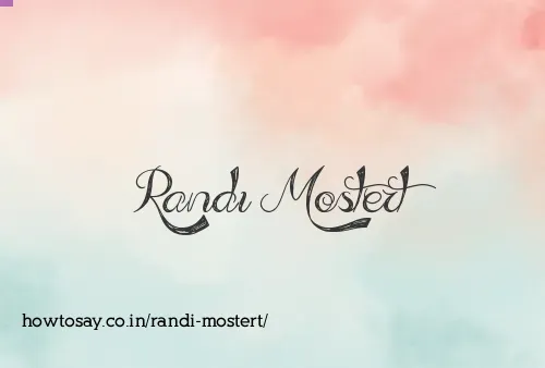 Randi Mostert