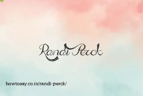 Randi Perck