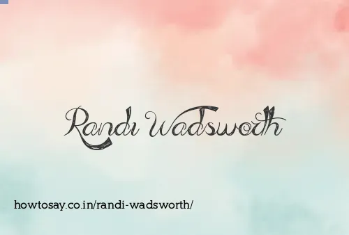 Randi Wadsworth