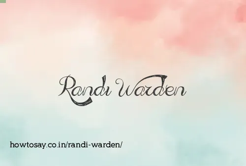 Randi Warden