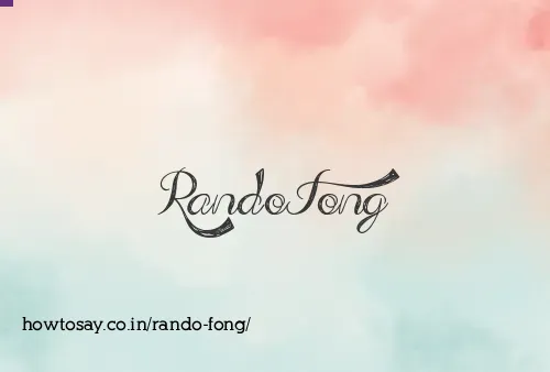 Rando Fong