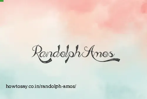 Randolph Amos