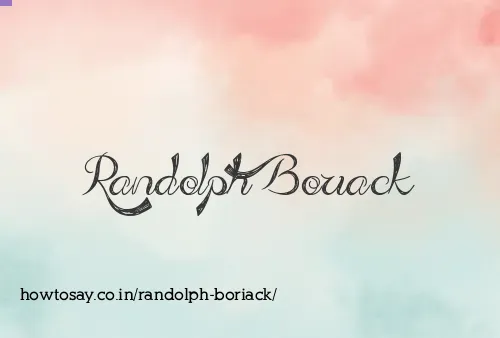 Randolph Boriack