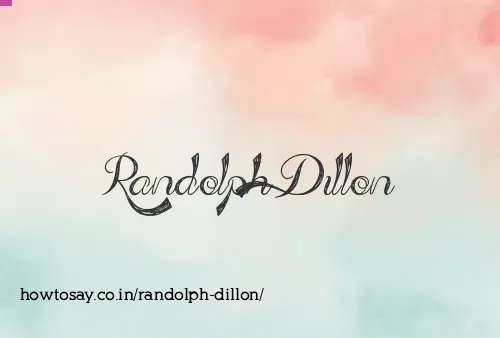 Randolph Dillon