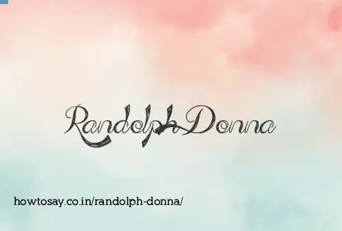 Randolph Donna