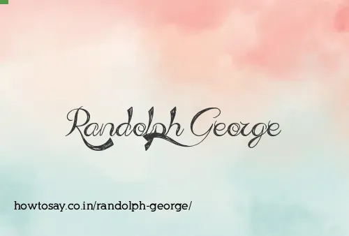 Randolph George