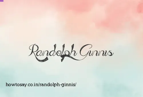 Randolph Ginnis