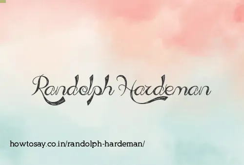 Randolph Hardeman
