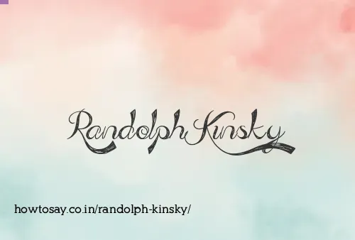 Randolph Kinsky