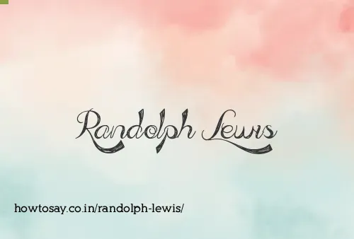 Randolph Lewis