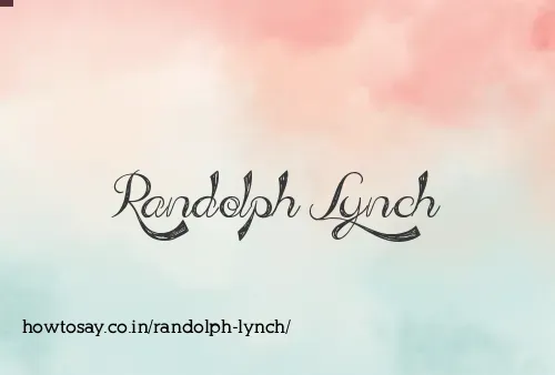 Randolph Lynch