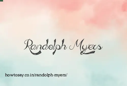 Randolph Myers