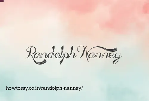 Randolph Nanney