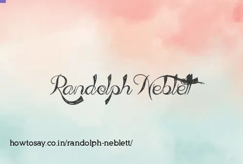 Randolph Neblett