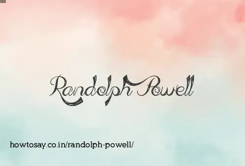 Randolph Powell