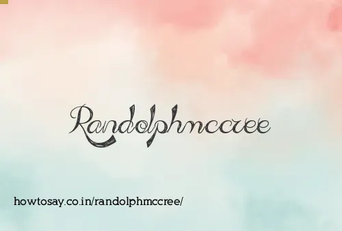 Randolphmccree