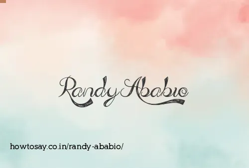 Randy Ababio