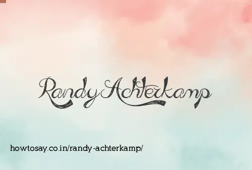 Randy Achterkamp