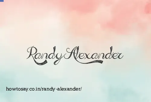 Randy Alexander