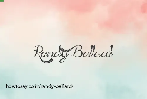 Randy Ballard
