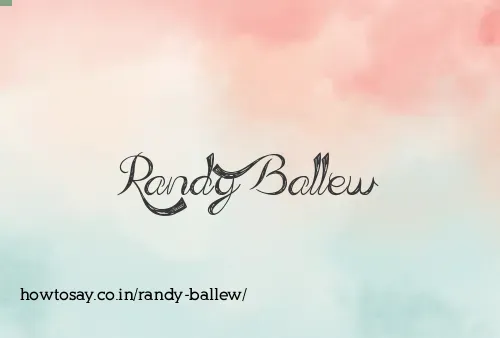 Randy Ballew
