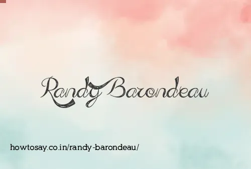 Randy Barondeau